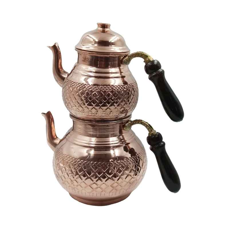 Anka ANK.BÇ01 0,5 + 1,5 Litre Bakır Çaydanlık